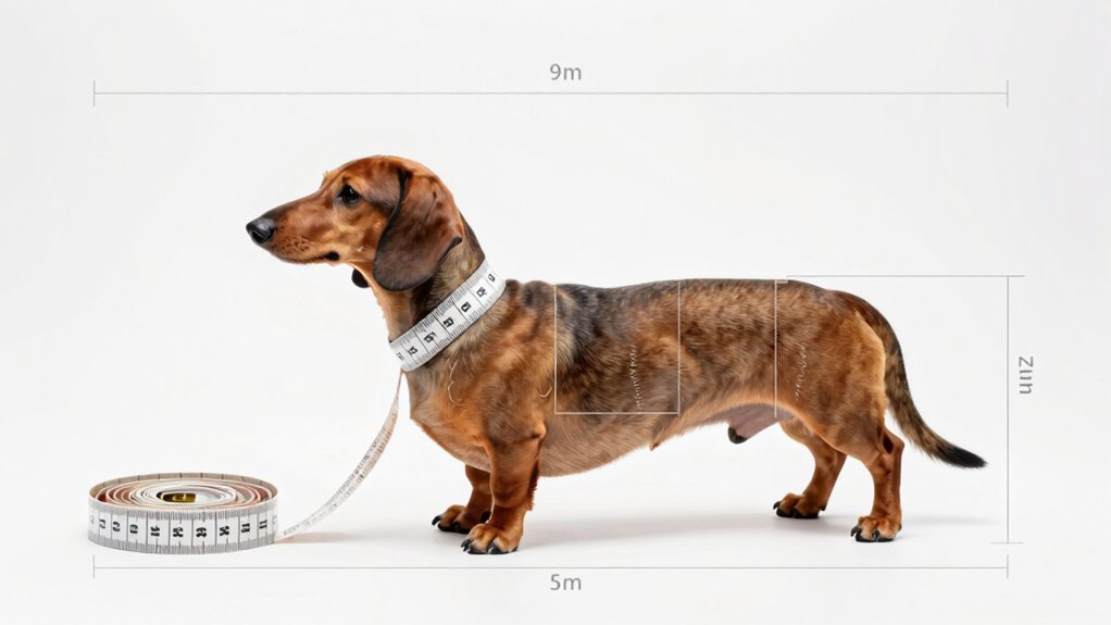 accurate mini dachshund measurements