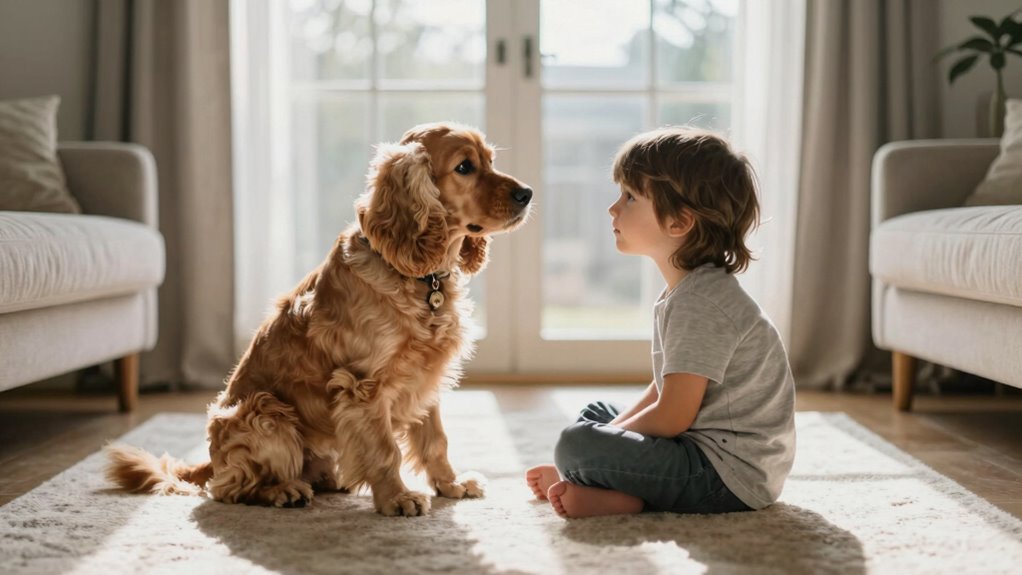 calm confident cocker spaniels