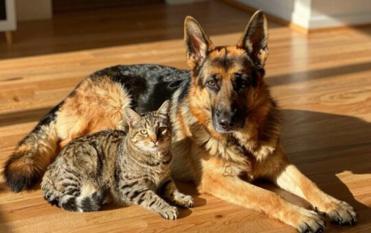 How Do German Shepherds and Cats Get Along Together?