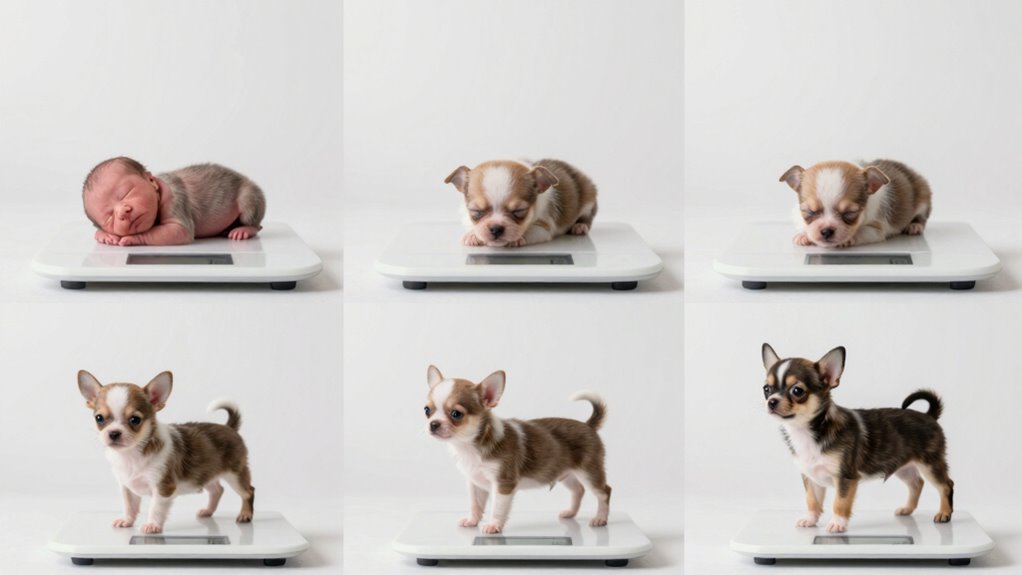 chihuahua growth weight milestones