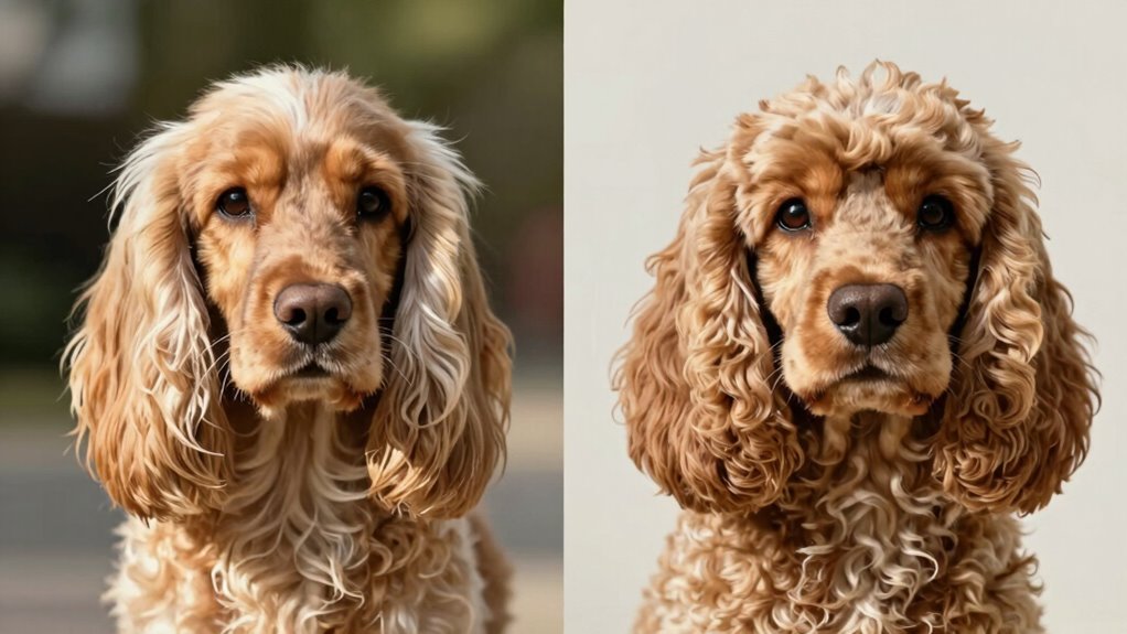 cocker spaniel grooming differences