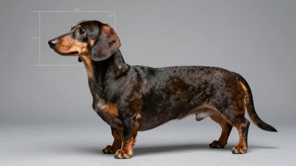mini dachshund height standards