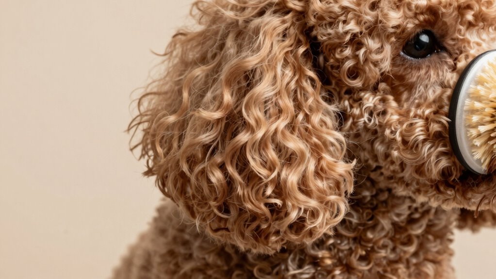 poodle coat requires regular grooming