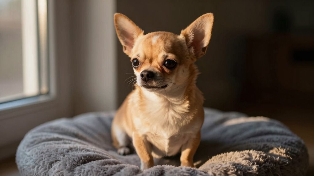 quiet chihuahua may indicate distress