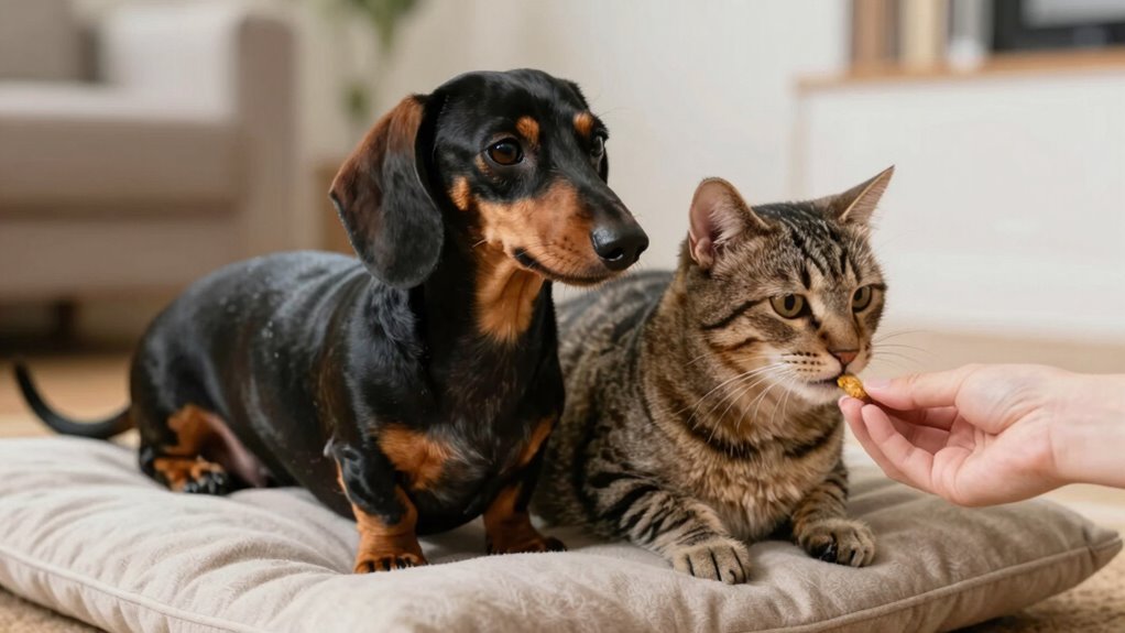 rewarding calm pet interactions