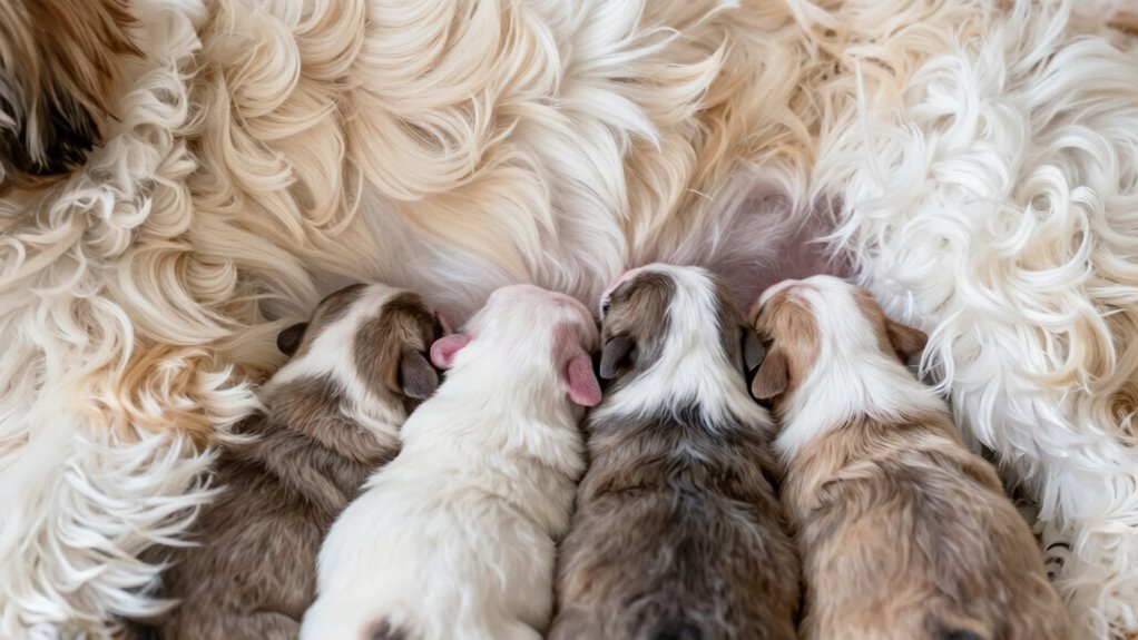 safe warm well fed puppies