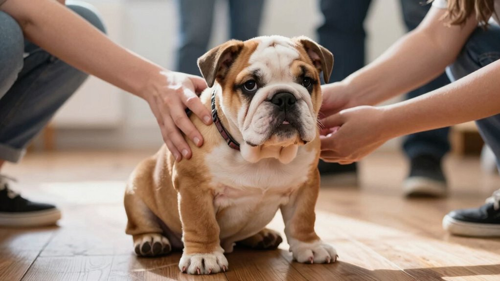 socialize bulldogs for confidence